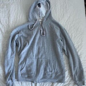 Light Grey Zip Up Hoodie